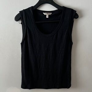 Banana Republic Black Linen Tank Top